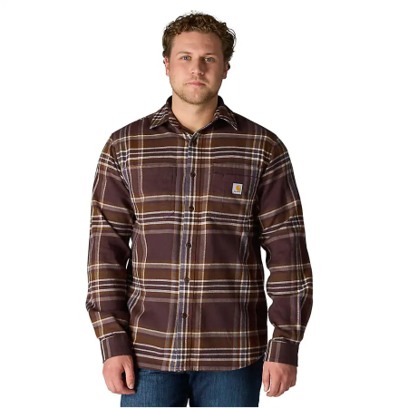 Koszula Flanelowa Carhartt Midweight Plaid - Dark Sepia